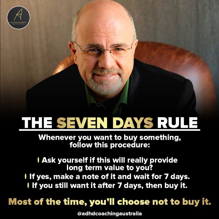 How the “7 day rule of not spending” could reduce your impulse buying?